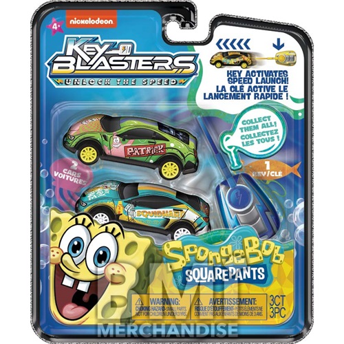 SPONGEBOB KEY BLASTERS RACECAR SET